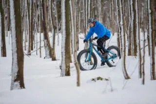 Snow Biking in Gatineau Park