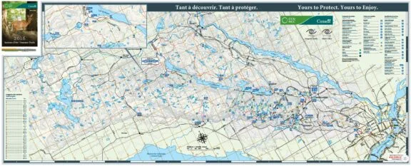 Cartes des sentiers du parc de la Gatineau