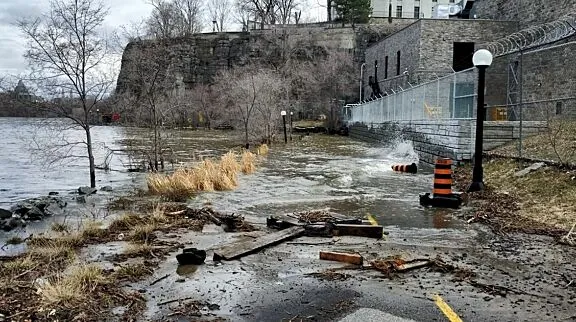 Ottawa River Pathway, during the 2019 floods