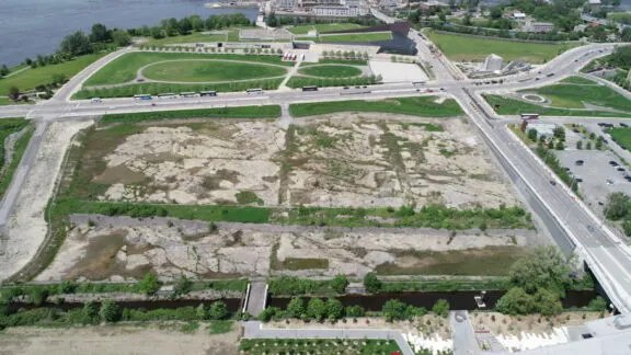 A view of the Flats Phase development site at LeBreton Flats