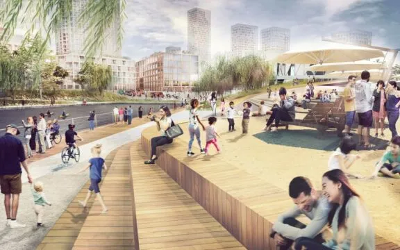 Urban beach