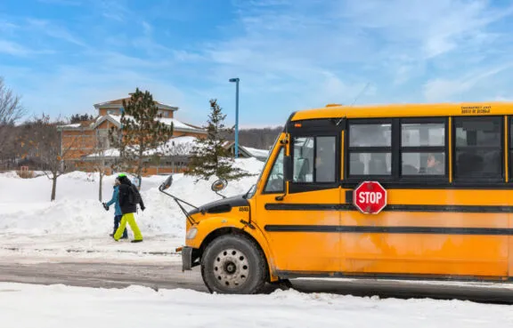 Winter transportation to Gatineau Park.