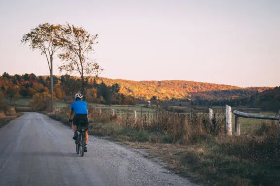 Cyclist on Cross Loop Road