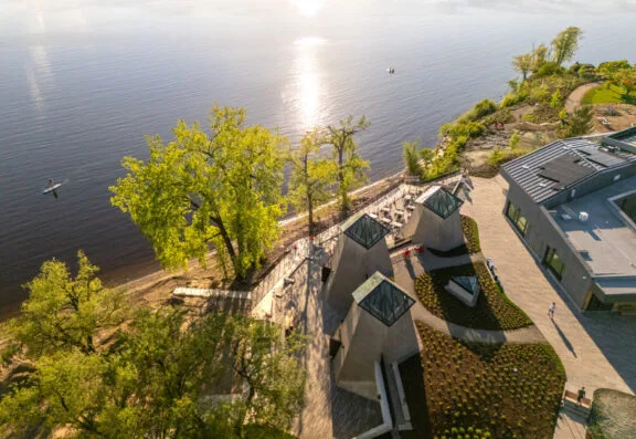Aerial view of Westboro Beach.