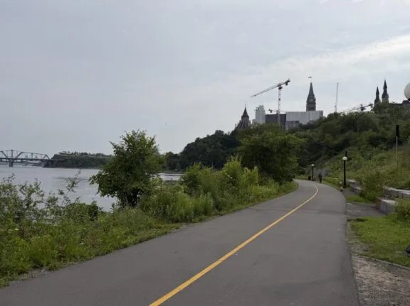 Capital Pathway behind Parliament Hill