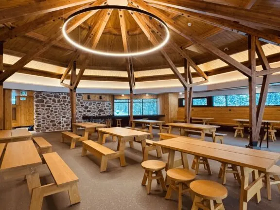 Inside of Philippe Lake shelter
