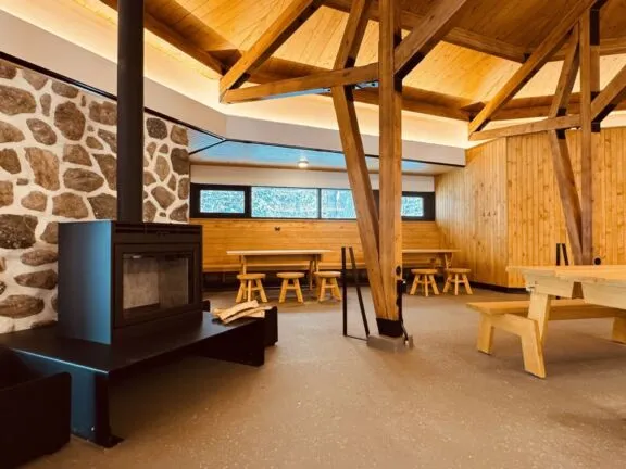 Inside of Philippe Lake shelter