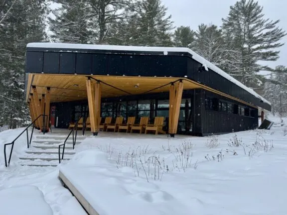 Outside of Philippe Lake shelter