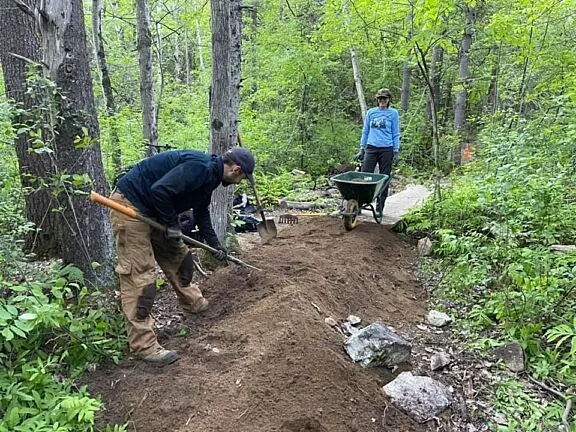 Volunteers at work in the Park