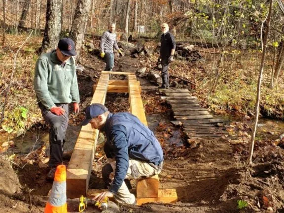 Volunteers at work in the Park
