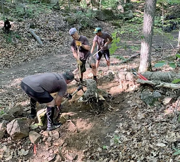 Volunteers at work in the Park