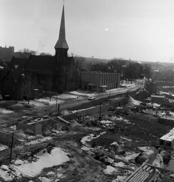 Construction of the Garden of the Provinces. Credit: Library and Archives Canada / e999906269 / Ted Grant