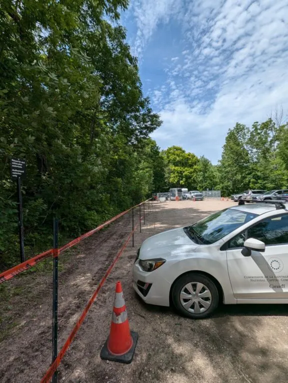 P13 parking lot impact, July 2024.