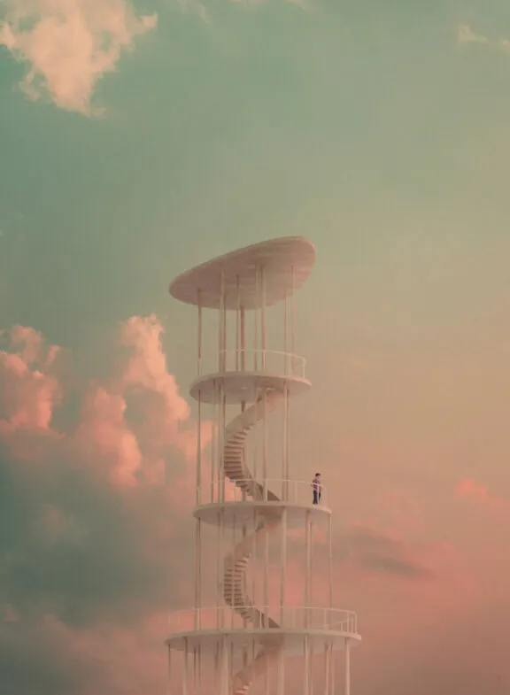 Rendu d’architecture : Une tour d’observation.