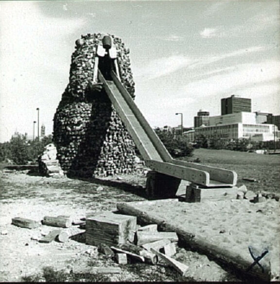 Beaver Slide, Victoria Island. September 1979. Credit: National Capital Commission