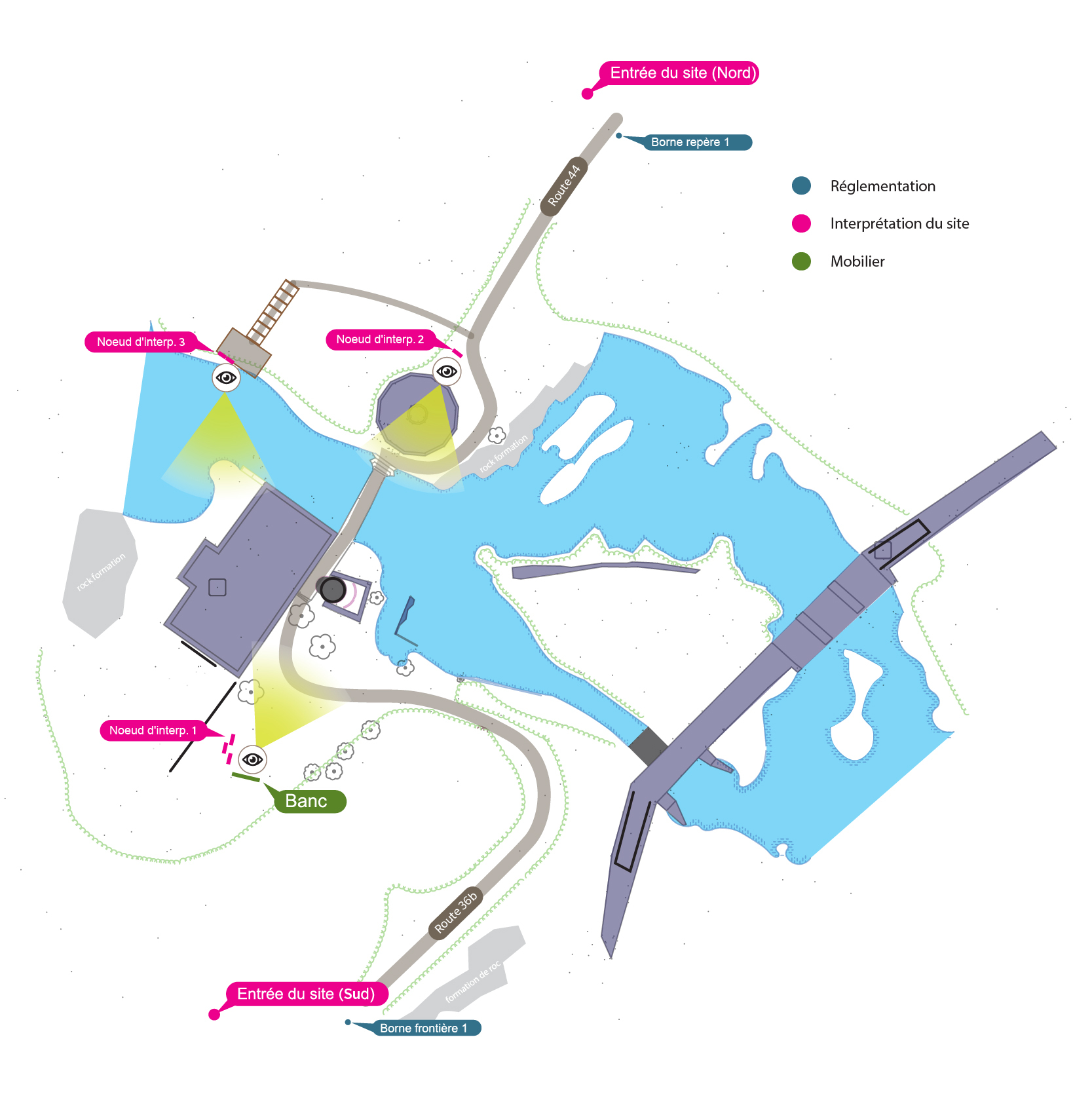 Carte du projet du complexe des ruines Carbide Willson