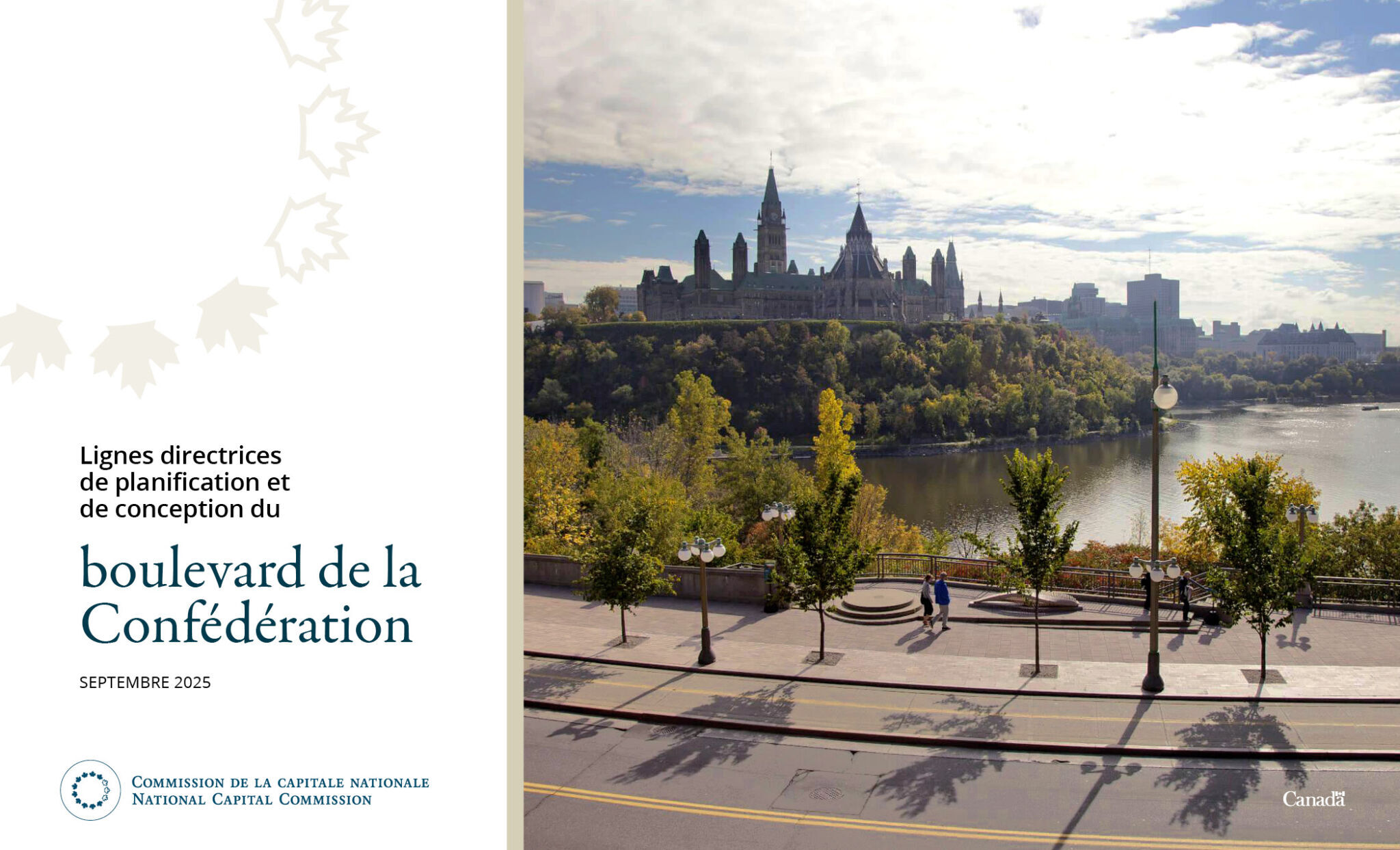 Page couverture des lignes directrices de planification et conception du boulevard de la Confédération