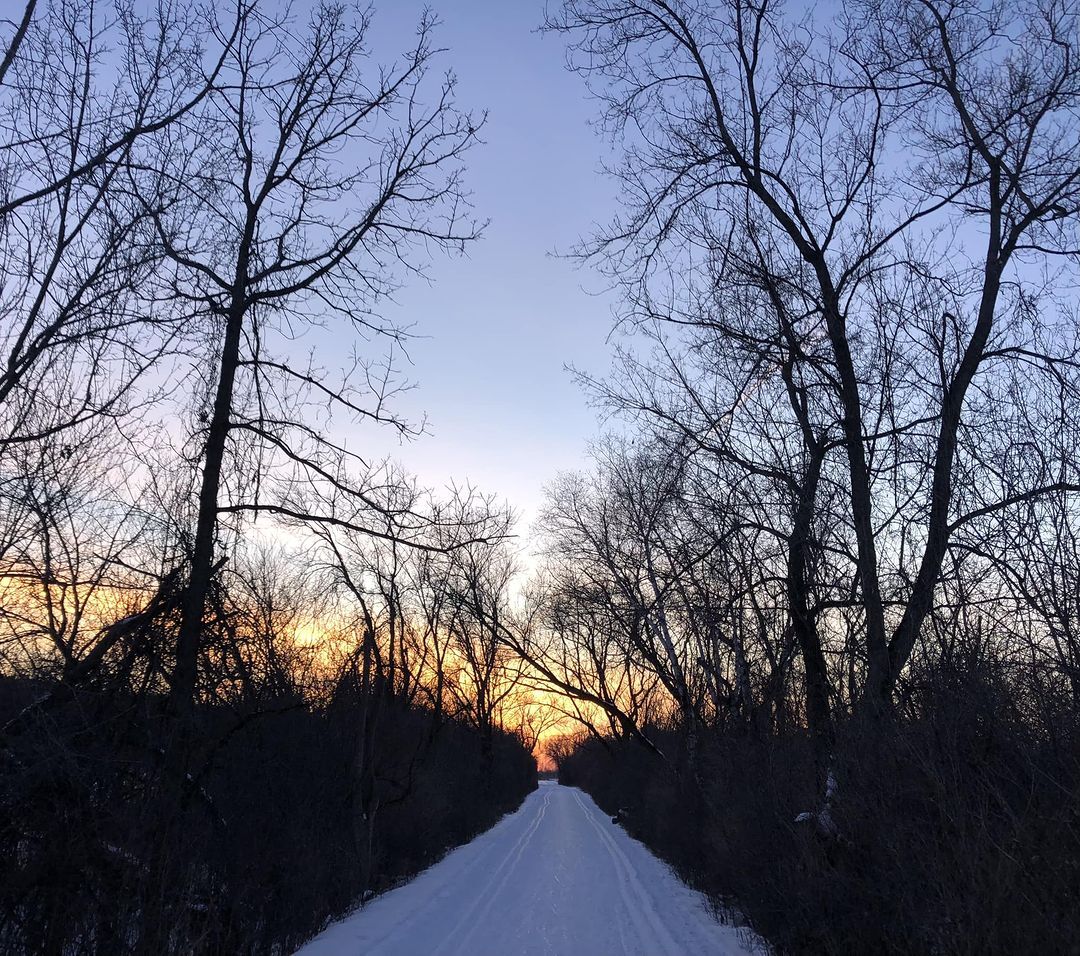 Sentier d'hiver de l'ouest d'Ottawa.