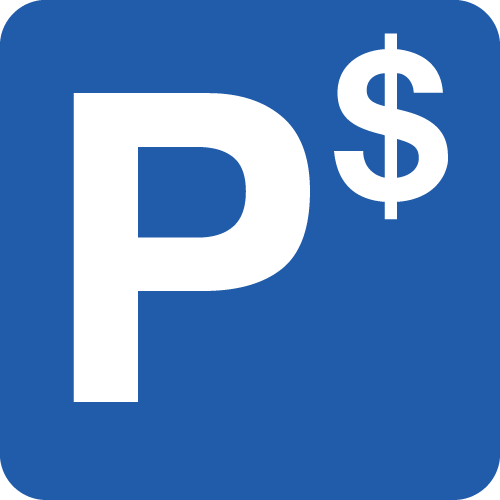 Paid parking pictogram