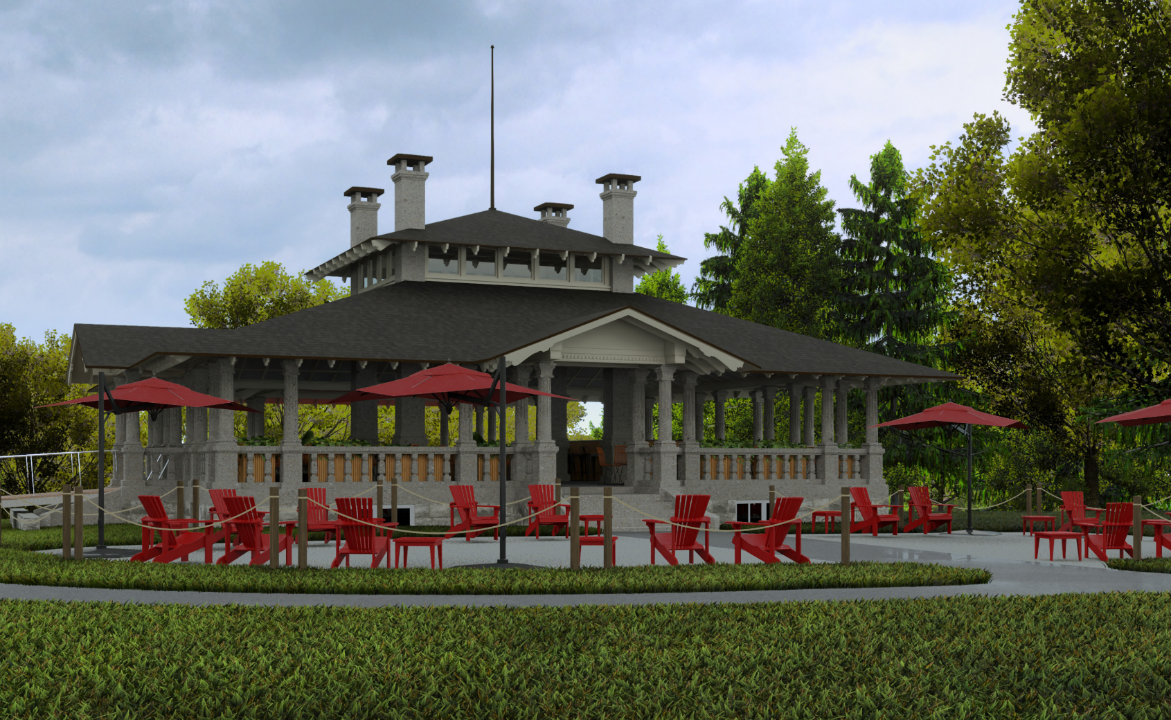 Rendu du pavillon Rockcliffe