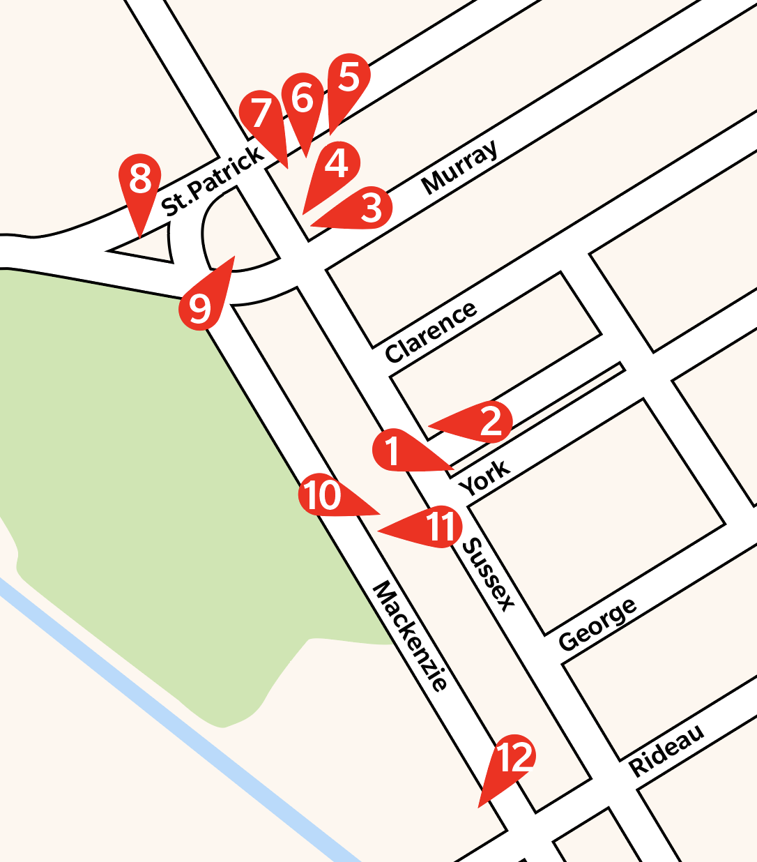 Carte des boîtiers de services publics